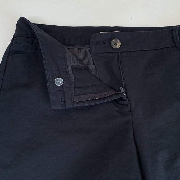 Chico’s Shorts Womens Large Black Zip Close Bermuda Length Pockets Sumner Travel - Picture 4 of 8
